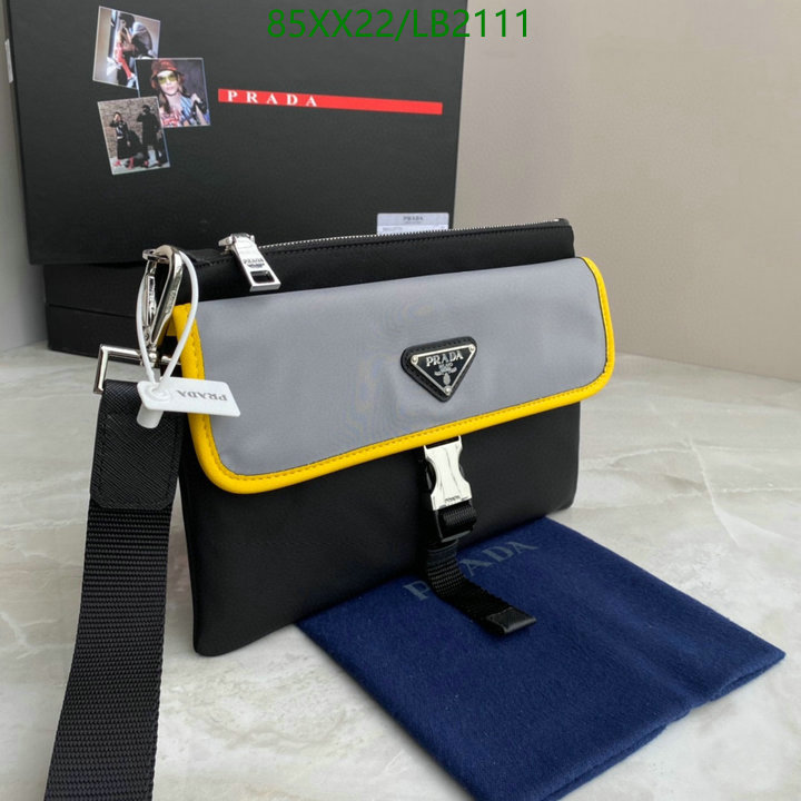 Prada Bag-(Mirror)-Diagonal-,Code: LB2111,$: 85USD