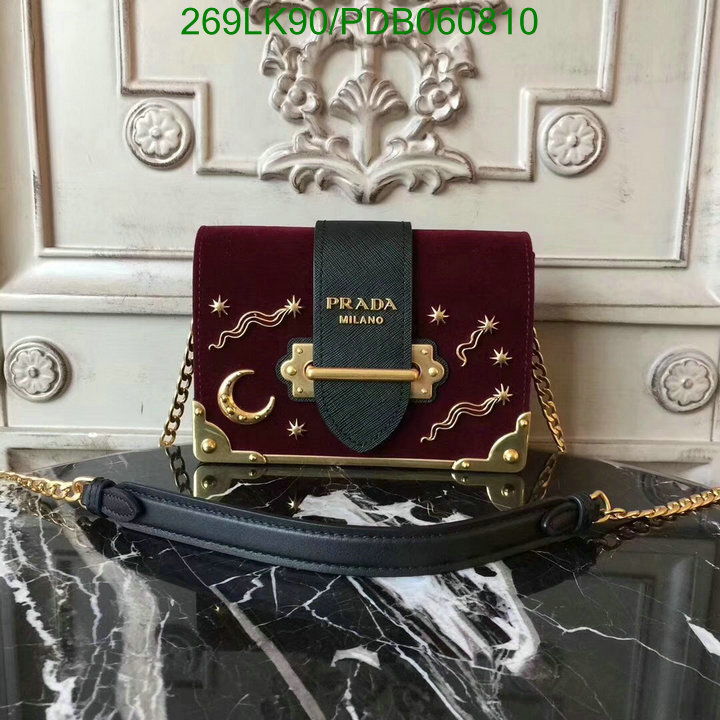 Prada Bag-(Mirror)-Diagonal-,Code: PDB060810,$: 269USD