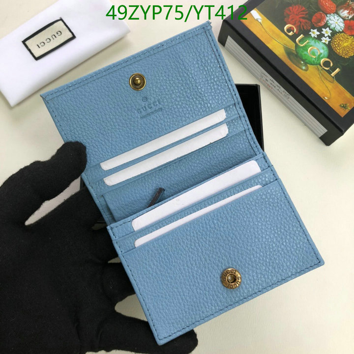 Gucci Bag-(4A)-Wallet-,Code: YT412,$: 49USD