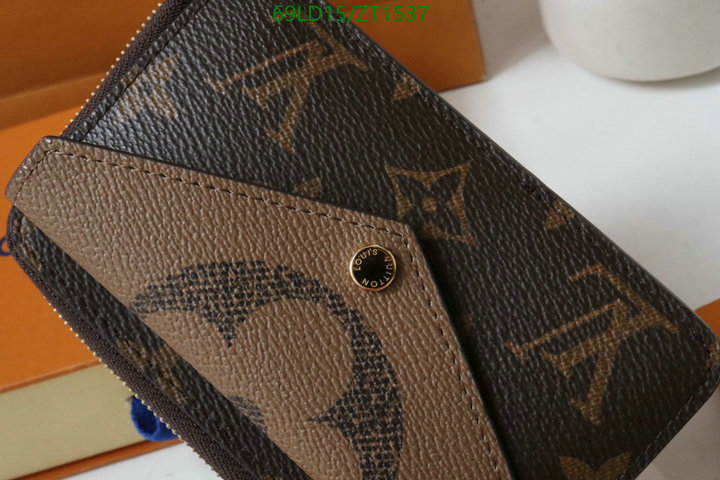 LV Bags-(Mirror)-Wallet-,Code: ZT1537,$: 69USD