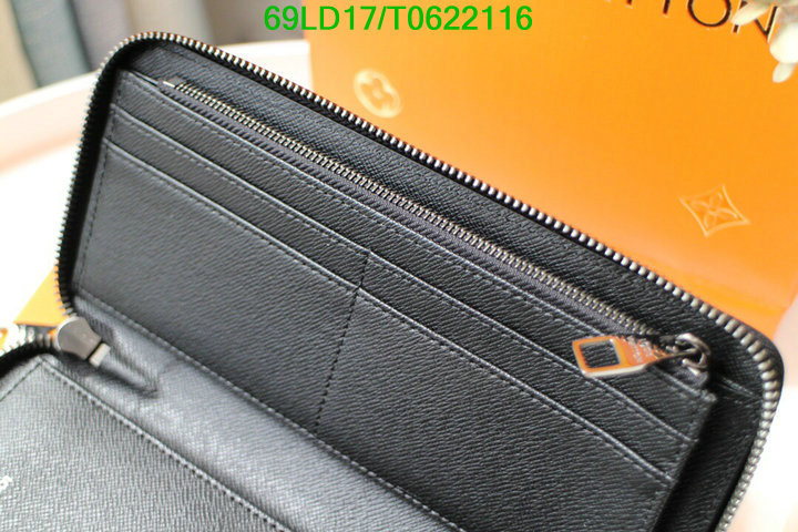 LV Bags-(Mirror)-Wallet-,Code: T0622116,$: 69USD