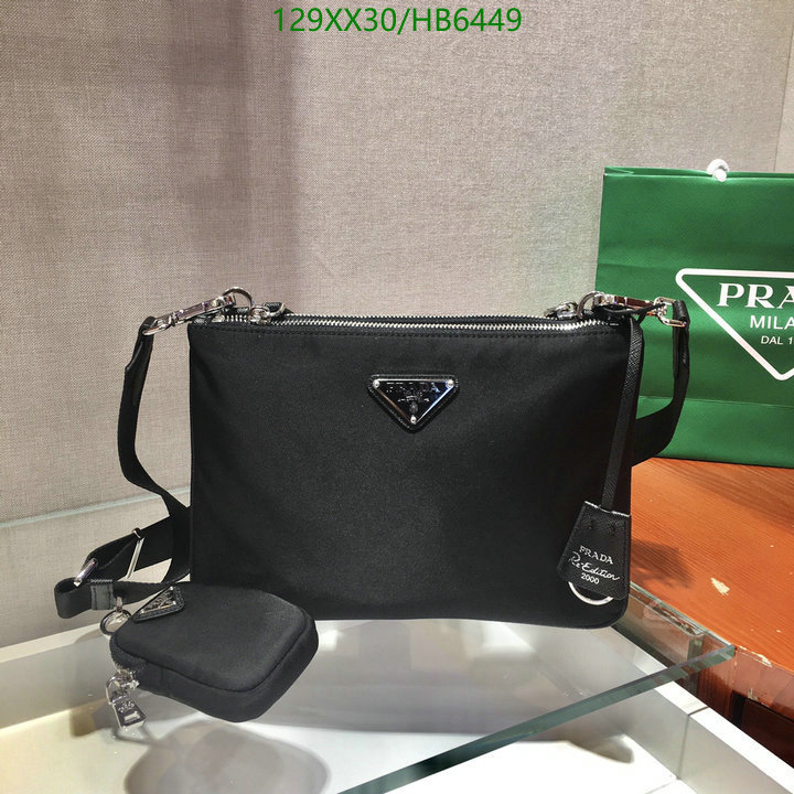 Prada Bag-(Mirror)-Diagonal-,Code: HB6449,$: 129USD