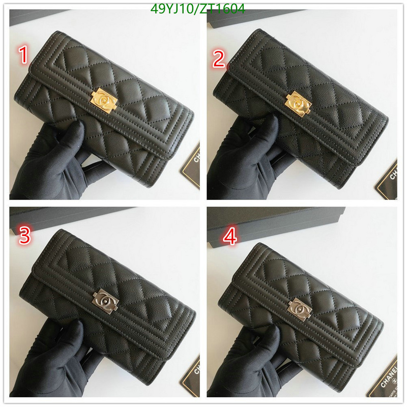 Chanel Bags ( 4A )-Wallet-,Code: ZT1604,$: 49USD