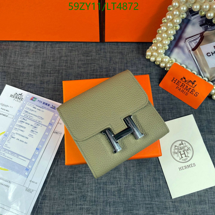 Hermes Bag-(4A)-Wallet-,Code: LT4872,$: 59USD