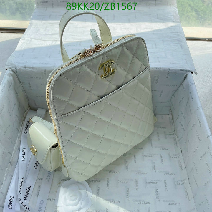 Chanel Bags ( 4A )-Backpack-,Code: ZB1567,$: 89USD