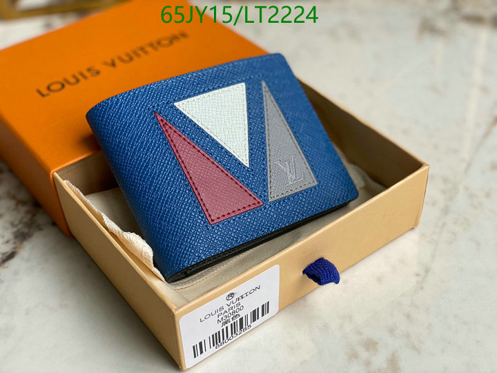 LV Bags-(Mirror)-Wallet-,Code: LT2224,$: 65USD