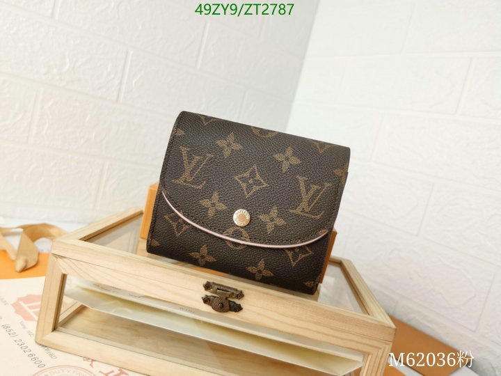 LV Bags-(4A)-Wallet-,Code: ZT2787,$: 49USD