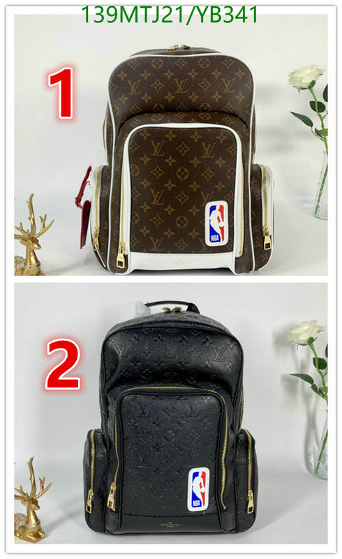 LV Bags-(4A)-Backpack-,Code: YB341,$: 139USD