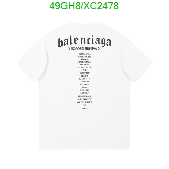 Clothing-Balenciaga, Code: XC2478,$: 49USD