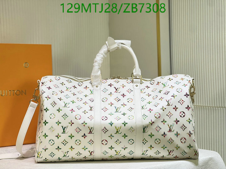 LV Bags-(4A)-Keepall BandouliRe 45-50-,Code: ZB7308,$: 129USD