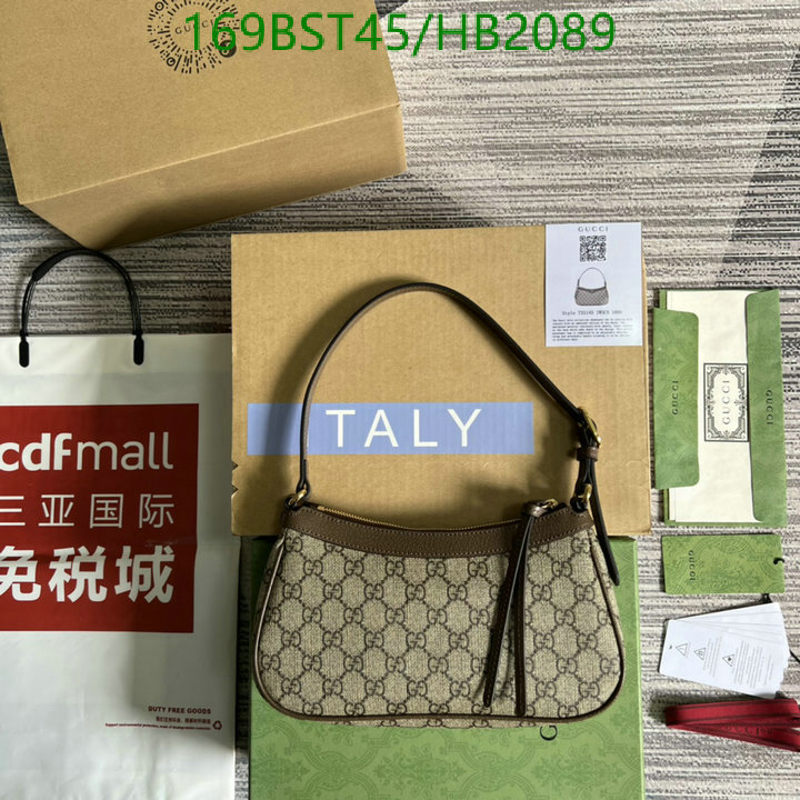 Gucci Bag-(Mirror)-Diagonal-,Code: HB2089,$: 169USD