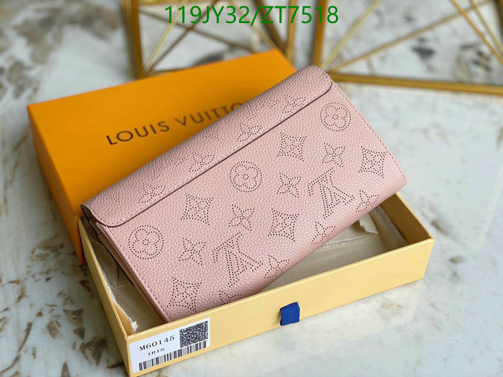 LV Bags-(Mirror)-Wallet-,Code: ZT7518,$: 119USD