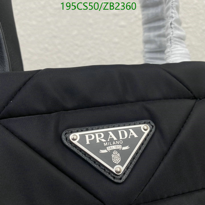 Prada Bag-(Mirror)-Handbag-,Code: ZB2360,$: 195USD