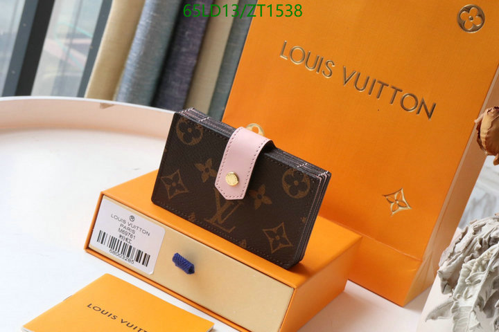 LV Bags-(Mirror)-Wallet-,Code: ZT1538,$: 65USD