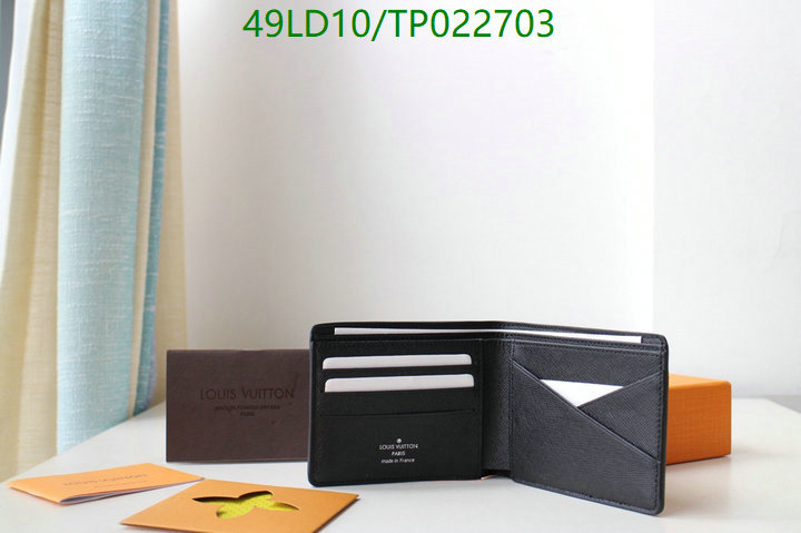 LV Bags-(Mirror)-Wallet-,Code: TP022703,$: 49USD