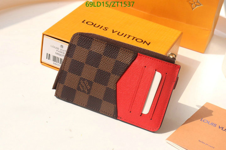 LV Bags-(Mirror)-Wallet-,Code: ZT1537,$: 69USD