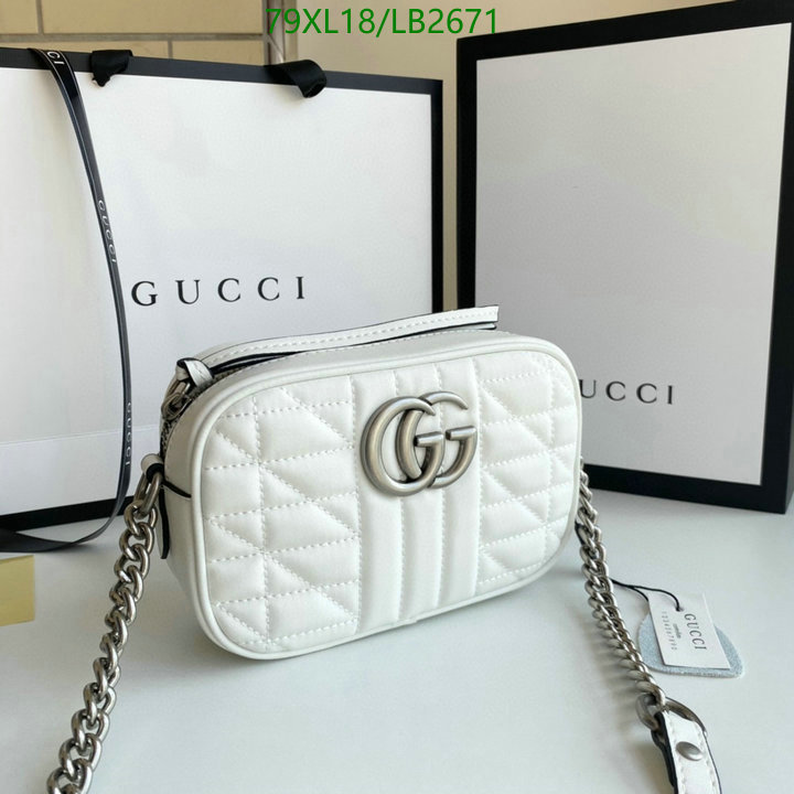 Gucci Bag-(4A)-Marmont,Code: LB2671,$: 79USD