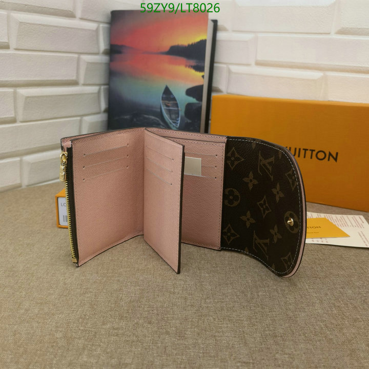 LV Bags-(4A)-Wallet-,Code: LT8026,$: 59USD