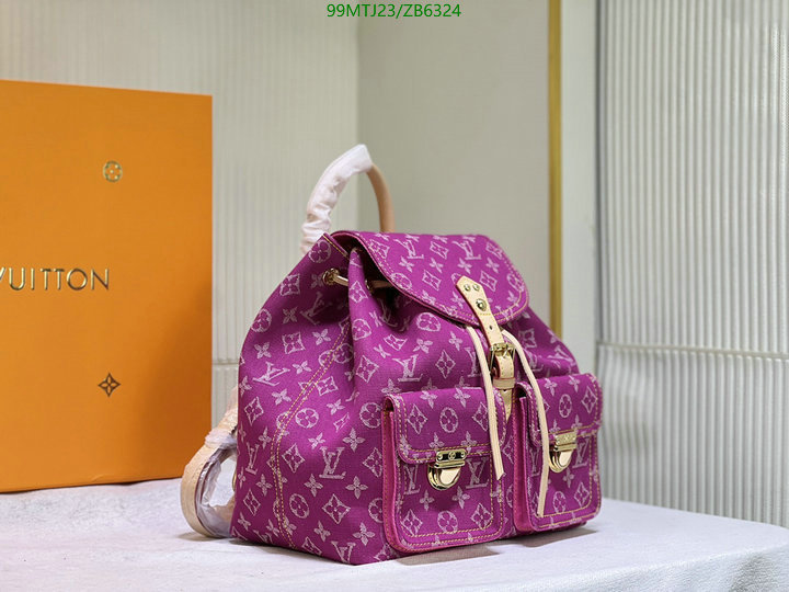 LV Bags-(4A)-Backpack-,Code: ZB6324,$: 99USD