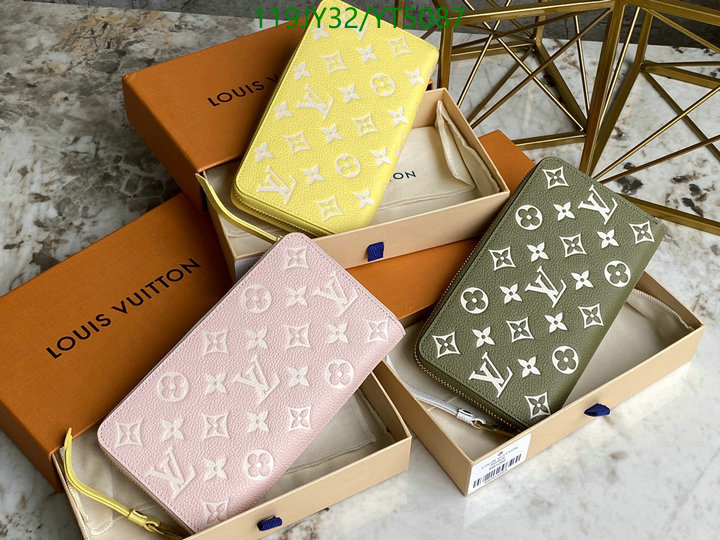 LV Bags-(Mirror)-Wallet-,Code: YT5087,$: 119USD