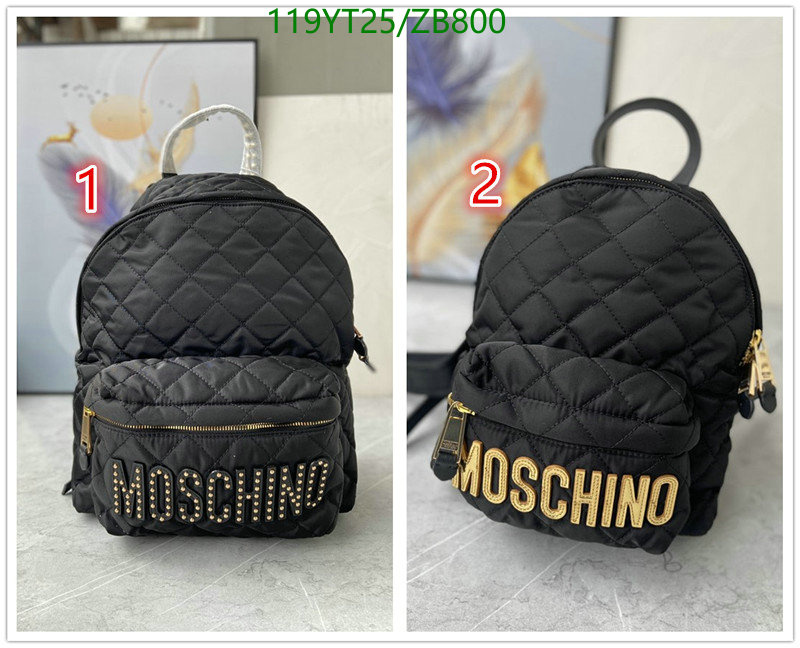 Moschino Bag-(Mirror)-Backpack-,Code: ZB800,