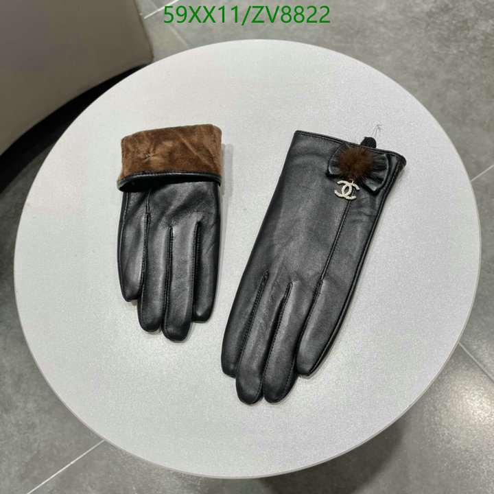 Gloves-Chanel, Code: ZV8822,$: 59USD