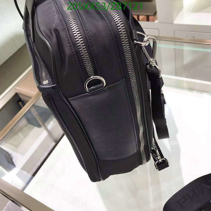 Prada Bag-(Mirror)-Handbag-,Code: ZB7121,$: 205USD