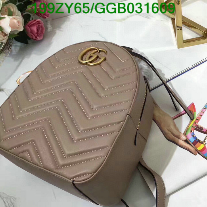 Gucci Bag-(Mirror)-Backpack-,Code: GGB031609,$: 199USD