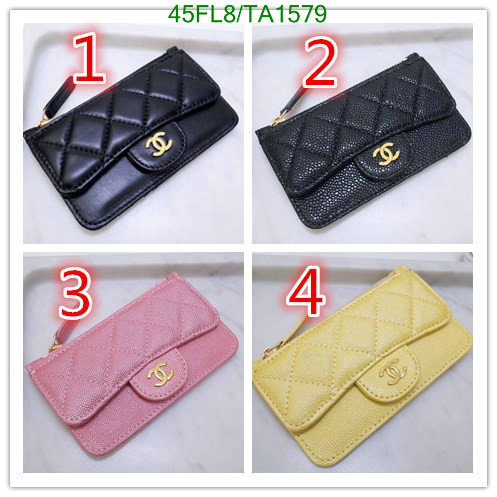 Chanel Bags ( 4A )-Wallet-,Code: TA1579,$: 45USD