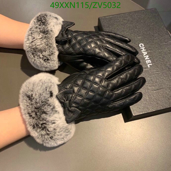 Gloves-Chanel, Code: ZV5032,$: 49USD