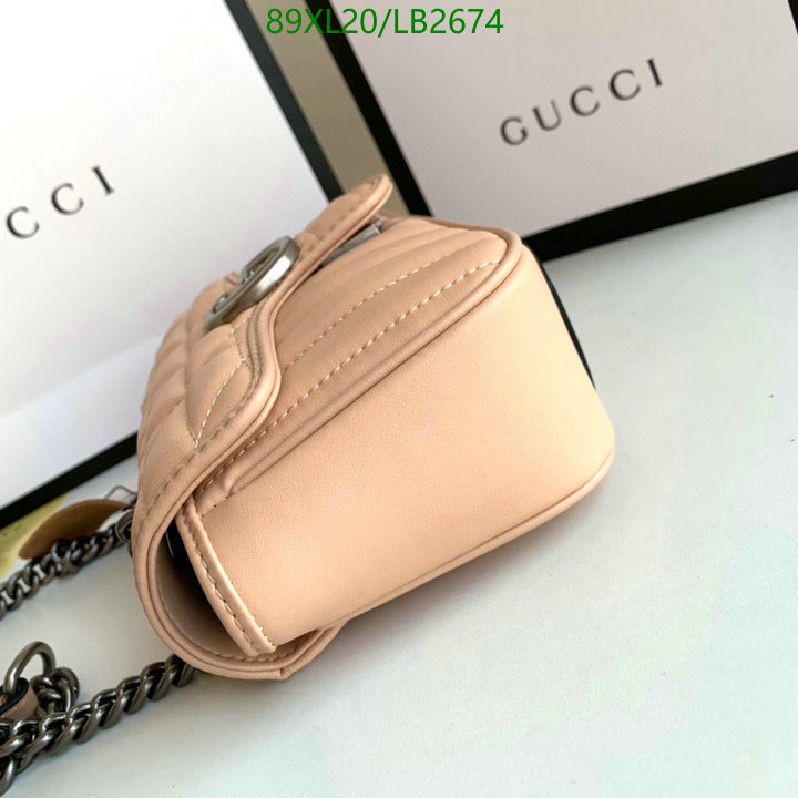 Gucci Bag-(4A)-Marmont,Code: LB2674,$: 89USD