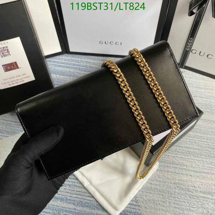 Gucci Bag-(Mirror)-Wallet-,Code: LT824,$: 119USD