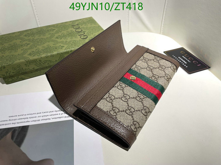 Gucci Bag-(4A)-Wallet-,Code: ZT418,$: 49USD