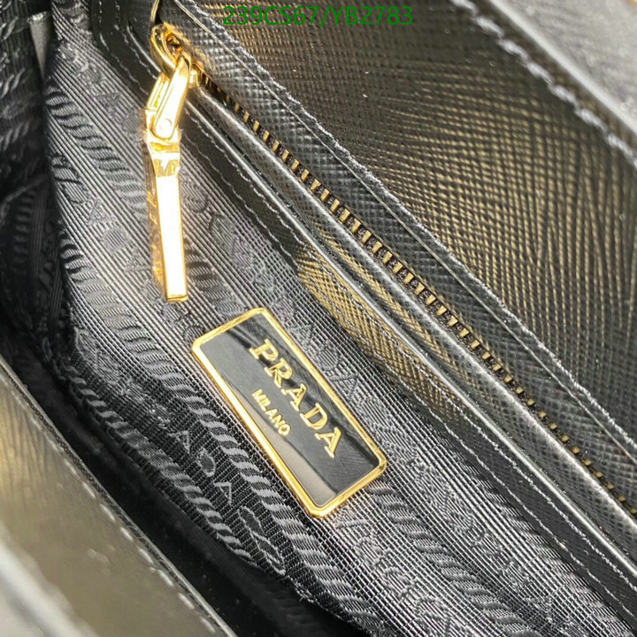 Prada Bag-(Mirror)-Handbag-,Code: YB2783,$: 239USD