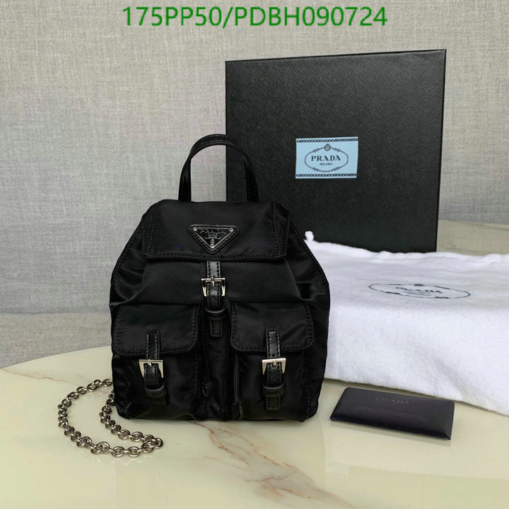 Prada Bag-(Mirror)-Backpack-,Code:PDBH090724,$:175USD