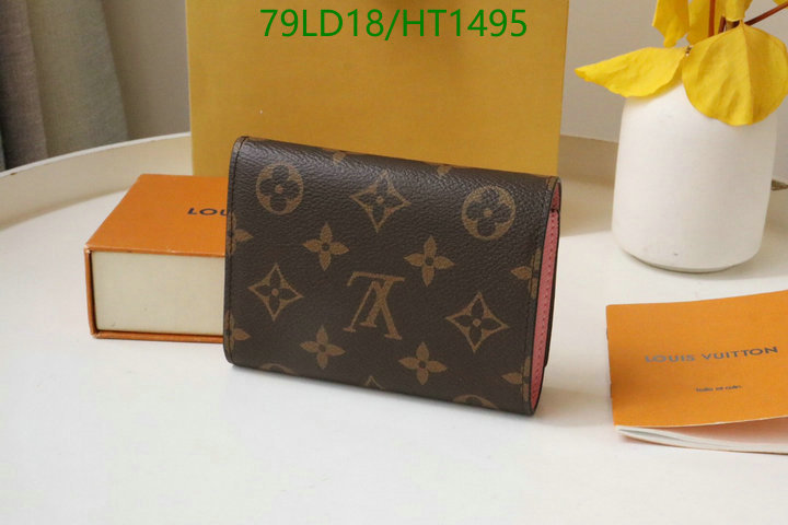 LV Bags-(Mirror)-Wallet-,Code: HT1495,$: 79USD