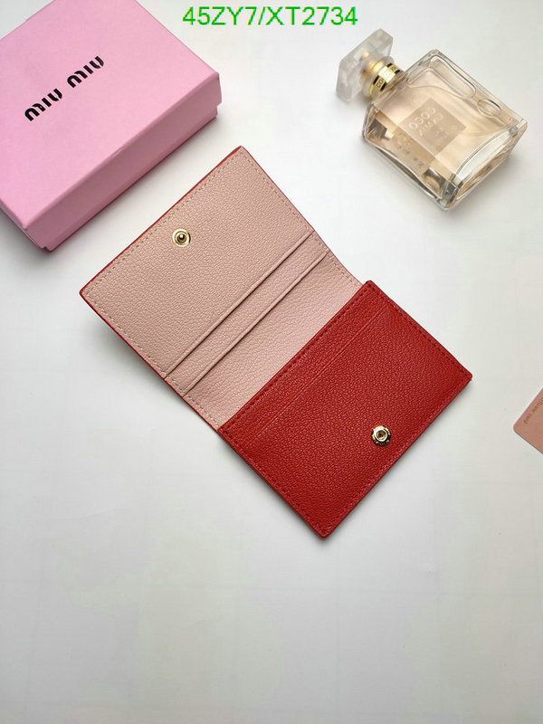 Miu Miu Bag-(4A)-Wallet-,Code: XT2734,$: 45USD