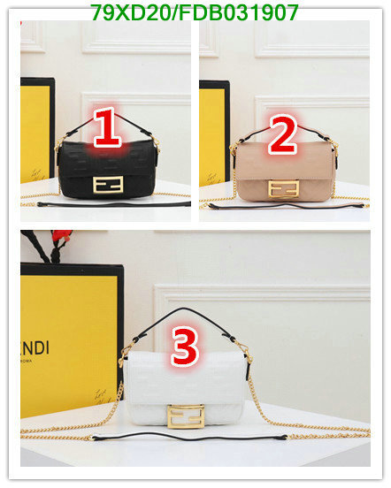 Fendi Bag-(4A)-Baguette-,Code: FDB031907,$: 79USD