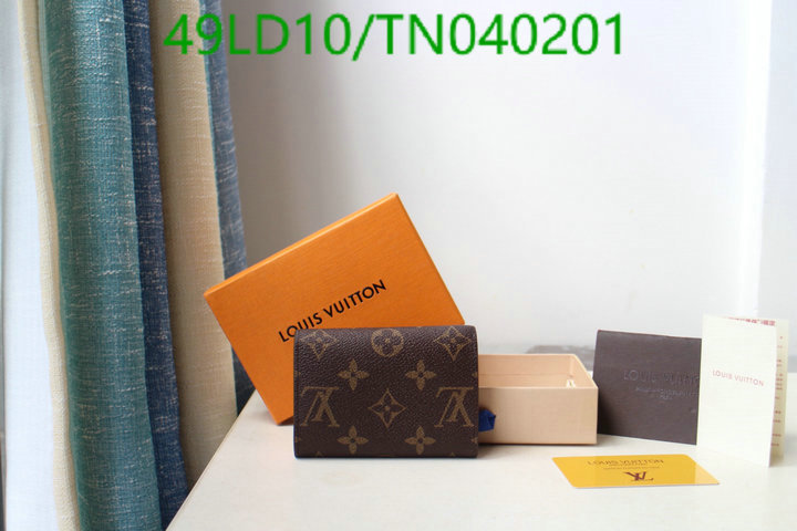 LV Bags-(Mirror)-Wallet-,Code: TN040201,$: 49USD