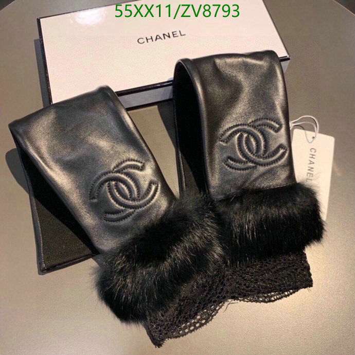 Gloves-Chanel, Code: ZV8793,$: 55USD