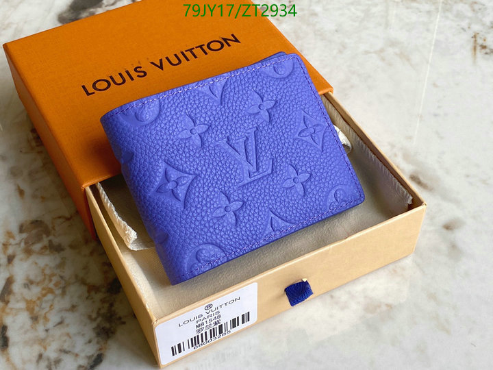 LV Bags-(Mirror)-Wallet-,Code: ZT2934,$: 79USD