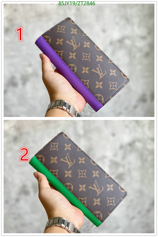 LV Bags-(Mirror)-Wallet-,Code: ZT2846,$: 85USD