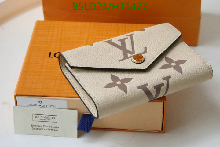 LV Bags-(Mirror)-Wallet-,Code: HT1477,$: 95USD