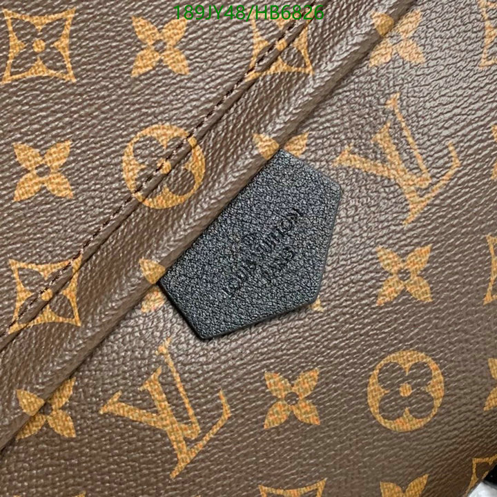 LV Bags-(Mirror)-Backpack-,Code: HB6826,$: 189USD