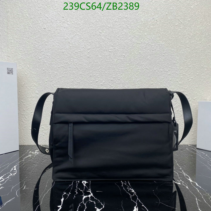 Prada Bag-(Mirror)-Diagonal-,Code: ZB2389,$: 239USD