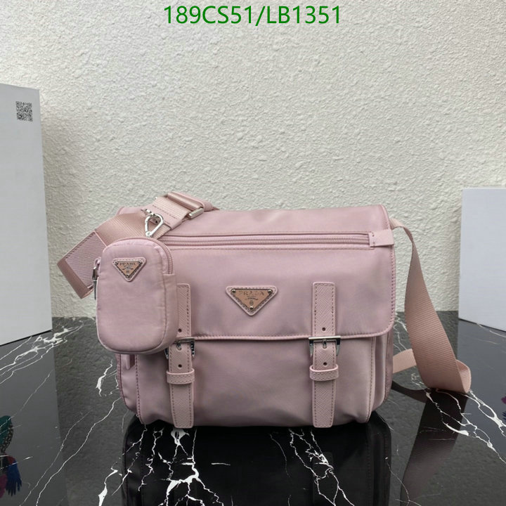 Prada Bag-(Mirror)-Diagonal-,Code: LB1351,$: 189USD