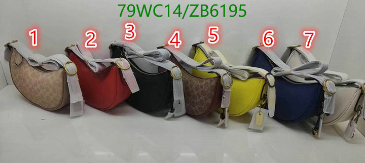 Coach Bag-(4A)-Handbag-,Code: ZB6195,$: 79USD
