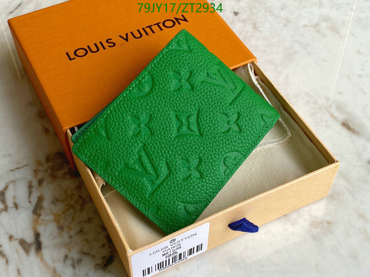 LV Bags-(Mirror)-Wallet-,Code: ZT2934,$: 79USD