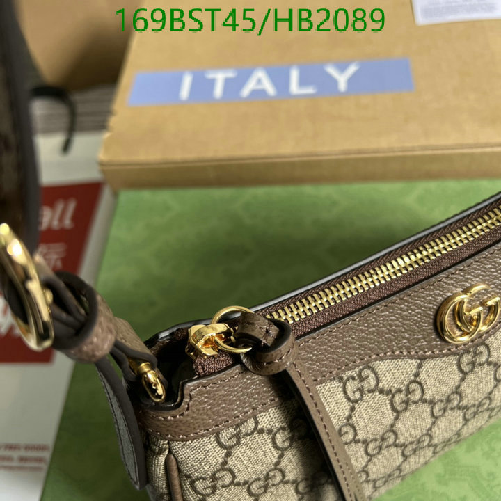 Gucci Bag-(Mirror)-Diagonal-,Code: HB2089,$: 169USD