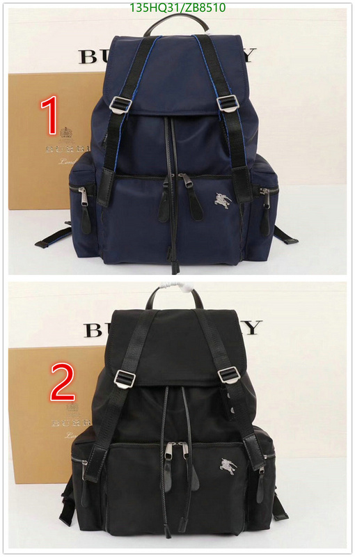 Burberry Bag-(4A)-Backpack-,Code: ZB8510,$: 135USD